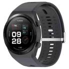 For Xiaomi Watch H1 Blood Pressure Watch Silicone Watch Band(Dark Grey) - 1