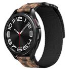 20mm Two Color Nylon Canvas Hook And Loop Fastener Watch Band(Black+Camouflage) - 1