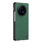 For vivo X Fold3 Tree Bark Leather Shockproof Phone Case(Green) - 1