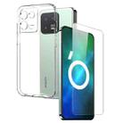 For Xiaomi 13 5G NORTHJO Transparent TPU Phone Case with Tempered Glass Film(Transparent) - 1