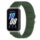 For Samsung Galaxy Fit 3 Nylon Canvas Watch Band(Green) - 1