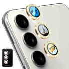 For Samsung Galaxy S24 5G ENKAY Hat-Prince AR 9H Rear Lens Glitter Aluminium Alloy Tempered Glass Film(Golden) - 1