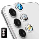 For Samsung Galaxy S24 5G ENKAY Hat-Prince AR 9H Rear Lens Glitter Aluminium Alloy Tempered Glass Film(Silver) - 1