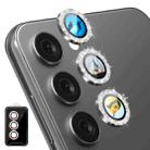 For Samsung Galaxy S24 5G ENKAY Hat-Prince AR 9H Rear Lens Glitter Aluminium Alloy Tempered Glass Film(Grey) - 1