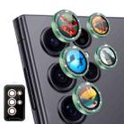 For Samsung Galaxy S23 Ultra 5G ENKAY Hat-Prince AR 9H Rear Lens Glitter Aluminium Alloy Tempered Glass Film(Green) - 1