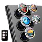 For Samsung Galaxy S23 Ultra 5G ENKAY Hat-Prince AR 9H Rear Lens Glitter Aluminium Alloy Tempered Glass Film(Colorful) - 1