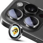 For iPhone 15 Pro / 15 Pro Max ENKAY Hat-Prince AR 9H Rear Lens Aluminium Alloy Tempered Glass Film(Black) - 1