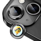 For iPhone 14 / 14 Plus ENKAY Hat-Prince AR 9H Rear Lens Aluminium Alloy Tempered Glass Film(Black) - 1