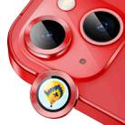 For iPhone 14 / 14 Plus ENKAY Hat-Prince AR 9H Rear Lens Aluminium Alloy Tempered Glass Film(Red) - 1