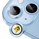 For iPhone 14 / 14 Plus ENKAY Hat-Prince AR 9H Rear Lens Aluminium Alloy Tempered Glass Film(Sierra Blue) - 1