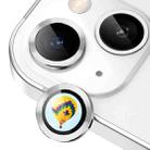 For iPhone 13 / 13 mini ENKAY Hat-Prince AR 9H Rear Lens Aluminium Alloy Tempered Glass Film(Silver) - 1
