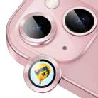 For iPhone 13 / 13 mini ENKAY Hat-Prince AR 9H Rear Lens Aluminium Alloy Tempered Glass Film(Pink) - 1