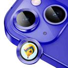 For iPhone 13 / 13 mini ENKAY Hat-Prince AR 9H Rear Lens Aluminium Alloy Tempered Glass Film(Royal Blue) - 1