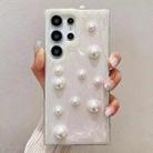 For Samsung Galaxy S24 Ultra 5G Cream Gum Decoden TPU Phone Case(Pearl) - 1