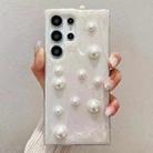 For Samsung Galaxy S25 Ultra 5G Cream Gum Decoden TPU Phone Case(Pearl) - 1