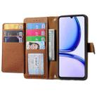 For Realme Note 50 Love Zipper Lanyard Leather Phone Case(Brown) - 3