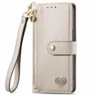 For Realme Note 50 Love Zipper Lanyard Leather Phone Case(Gray) - 2