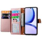 For Realme Note 50 Love Zipper Lanyard Leather Phone Case(Pink) - 3