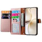 For Realme 14 Pro Love Zipper Lanyard Leather Phone Case(Pink) - 3