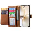 For Realme 14 Pro+ Love Zipper Lanyard Leather Phone Case(Brown) - 3