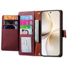 For Realme 14 Pro+ Love Zipper Lanyard Leather Phone Case(Red) - 3