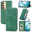 For Realme C75 Retro Skin Feel Magnetic Leather Phone Case(Green) - 1