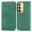 For Realme C75 Retro Skin Feel Magnetic Leather Phone Case(Green) - 2
