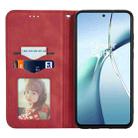 For Realme C75 Retro Skin Feel Magnetic Leather Phone Case(Red) - 3