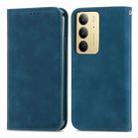 For Realme C75 Retro Skin Feel Magnetic Leather Phone Case(Blue) - 2