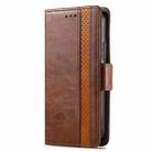 For Realme C65 CaseNeo Splicing Dual Magnetic Buckle Leather Phone Case(Brown) - 2