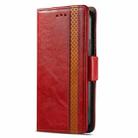 For Realme C65 CaseNeo Splicing Dual Magnetic Buckle Leather Phone Case(Red) - 2