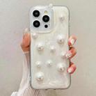 For iPhone 15 Pro Max Cream Gum Decoden TPU Phone Case(Pearl) - 1