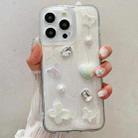 For iPhone 15 Pro Cream Gum Decoden TPU Phone Case(Butterfly) - 1