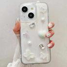 For iPhone 14 Cream Gum Decoden TPU Phone Case(Butterfly) - 1