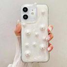For iPhone  12 Cream Gum Decoden TPU Phone Case(Pearl) - 1