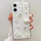 For iPhone  12 Cream Gum Decoden TPU Phone Case(Butterfly) - 1