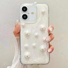 For iPhone 16 Plus Cream Gum Decoden TPU Phone Case(Pearl) - 1