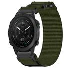 For Garmin MARQ Golfer 22mm Nylon Hook And Loop Fastener Watch Band(Army Green) - 1