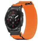 For Garmin Epix Pro 47mm 22mm Nylon Hook And Loop Fastener Watch Band(Orange) - 1