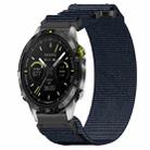 For Garmin MARQ Athlete Gen 2 22mm Nylon Hook And Loop Fastener Watch Band(Blue) - 1