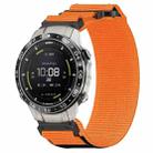 For Garmin MARQ Aviator Gen 2 22mm Nylon Hook And Loop Fastener Watch Band(Orange) - 1