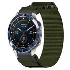 For Garmin MARQ Captain Gen 2 22mm Nylon Hook And Loop Fastener Watch Band(Army Green) - 1