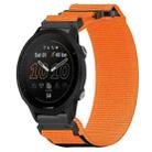 For Garmin Forerunner 955 22mm Nylon Hook And Loop Fastener Watch Band(Orange) - 1