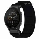 For Garmin Forerunner 955 22mm Nylon Hook And Loop Fastener Watch Band(Black) - 1