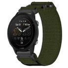 For Garmin Forerunner 955 22mm Nylon Hook And Loop Fastener Watch Band(Army Green) - 1