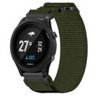 For Garmin Forerunner 935 22mm Nylon Hook And Loop Fastener Watch Band(Army Green) - 1