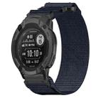 For Garmin Instinct 2 22mm Nylon Hook And Loop Fastener Watch Band(Blue) - 1