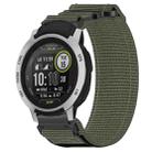 For Garmin Instinct 22mm Nylon Hook And Loop Fastener Watch Band(Grey) - 1