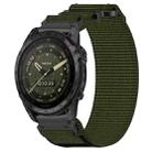 For Garmin Tactix 7 AMOLED 26mm Nylon Hook And Loop Fastener Watch Band(Army Green) - 1
