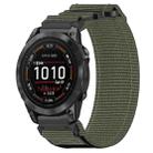 For Garmin Epix Pro 51mm 26mm Nylon Hook And Loop Fastener Watch Band(Grey) - 1